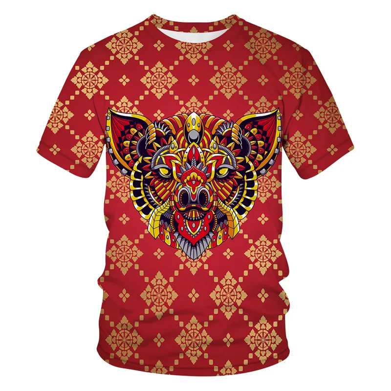 Футболка с коротким рукавом мужская круглым вырезом повседневная в стиле хип-хоп