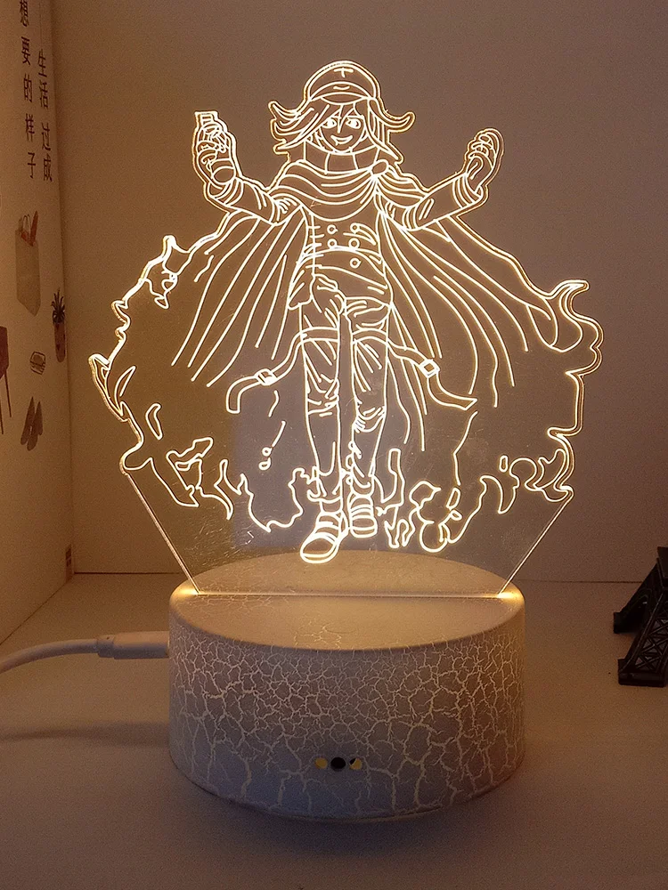 

Danganronpa Kokichi Oma 3d led lamp for bedrome manga night lights anime action figures Decoration lampara de noche dormitorio
