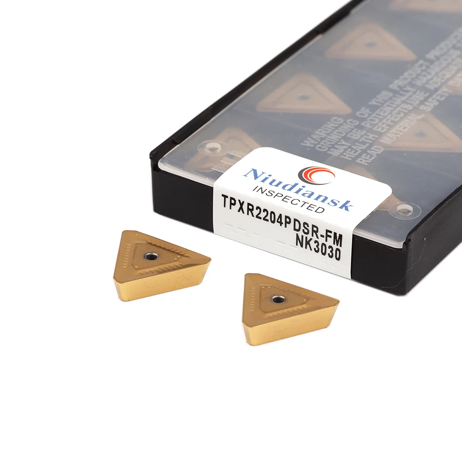 

10Pcs TPXR2204PDSR-FM NK3030 Milling Cutter Carbide Inserts CNC Lathe Cutting Tools Milling Blades TPXR2204 Steel Turning Tools