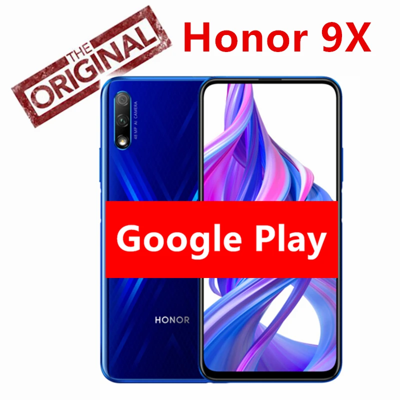 Honor 9X смартфон Kirin 810 Octa Core 6,59 дюймов полный экран 48MP 3 камеры 4000 мАч GPU Turbo мобильный телефон