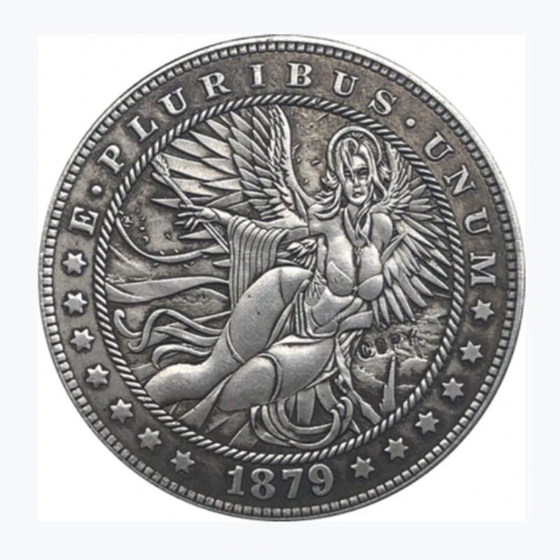 Hobo Nickel 1921-D USA Morgan Dollar Coin Copy Type 95 Ancient Vintage Coins |