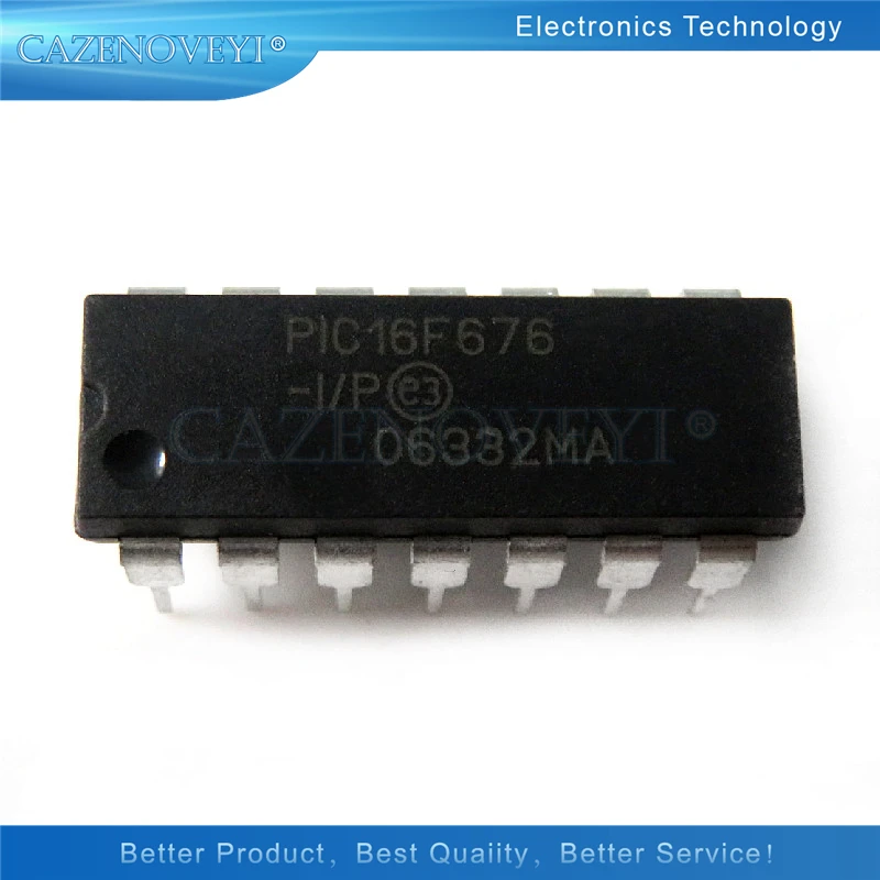 1 шт./лот PIC16F676 I/P DIP 14 в наличии|Интегральные схемы| |