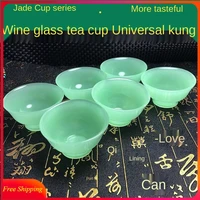 household teacup wine glass jade tea bowl kung fu tea set jasper color sun green tea set taste jade bowl wine set water cup