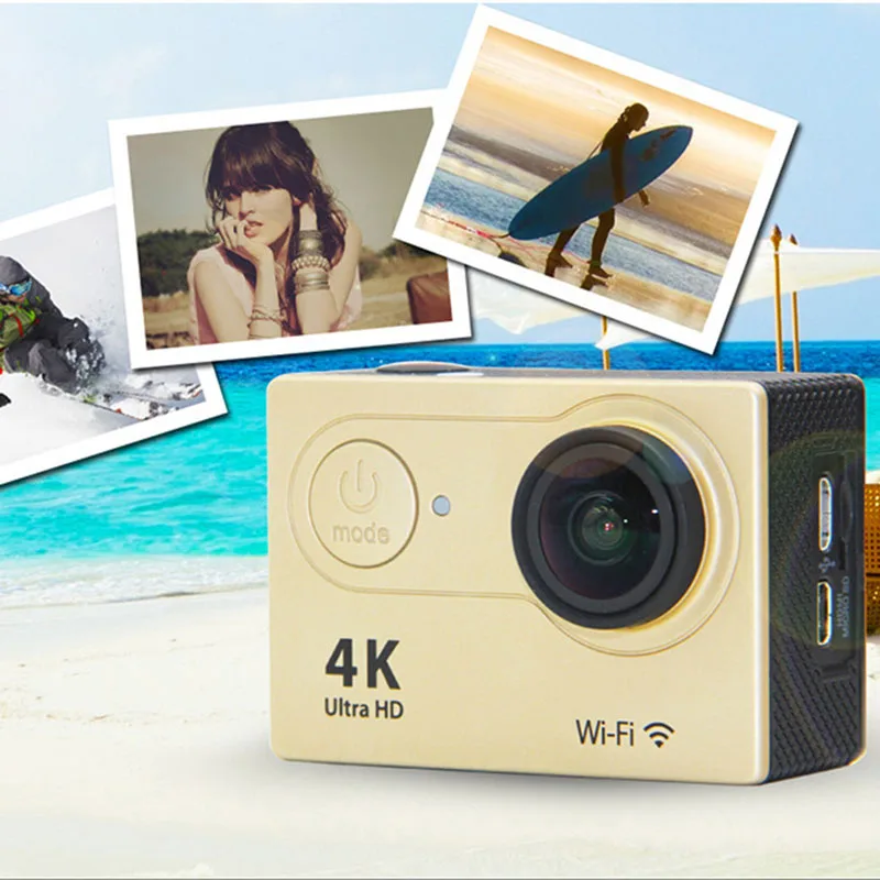 Скидка Спортивная Экшн-камера H12 с Wi-Fi, 4k, водонепроницаемая камера для подводного плавания, Full Hd, для езды на велосипеде, дайвинга
