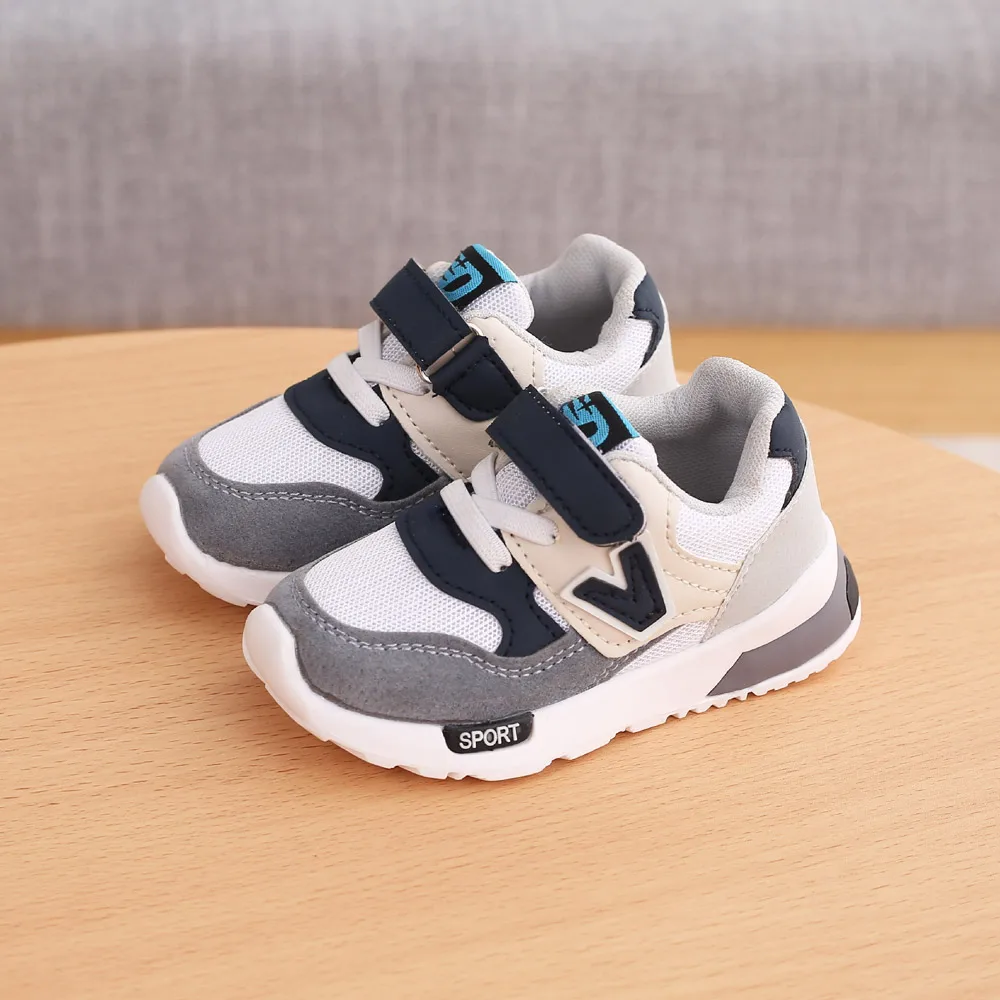 

Обувь для малышей; Унисекс; Детская обувь на липучке; Дышащая Спортивная обувь для бега для детей