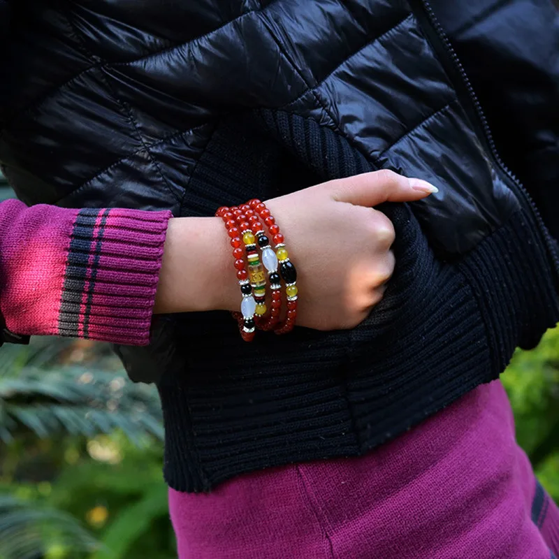 

Natural Stone Bracelet 108 6mm Ethnic Style Beaded Bracelets, Women's Accessories Designer Jewelry Gifts for Friends