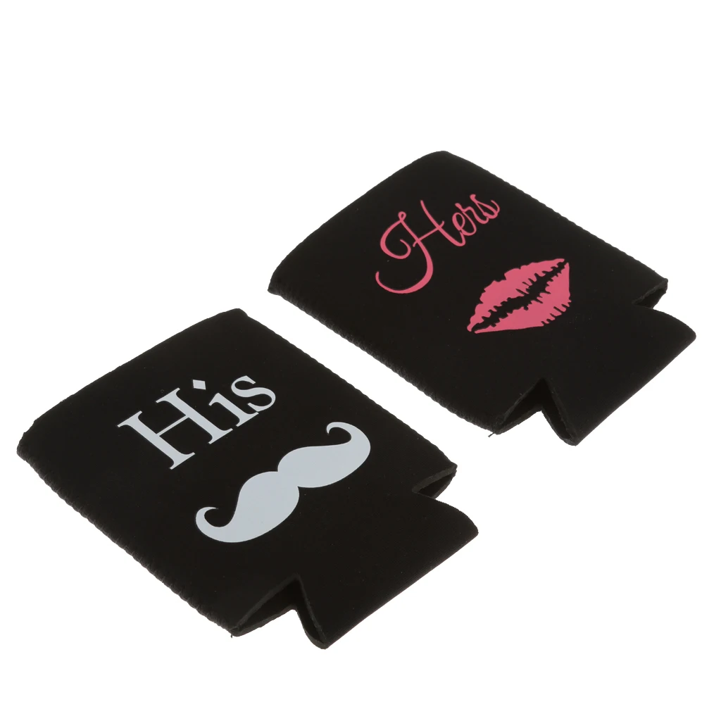 2 шт. пивная Сода с рукавами держатель его & ее Свадебная вечеринка пользу Декор