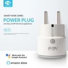 Tuya Wifi беспроводной мини ЕС Smart Plug Switch AC 85 - 220 В дистанционное управление таймер выход Автоматизация работа с Alexa Google Home