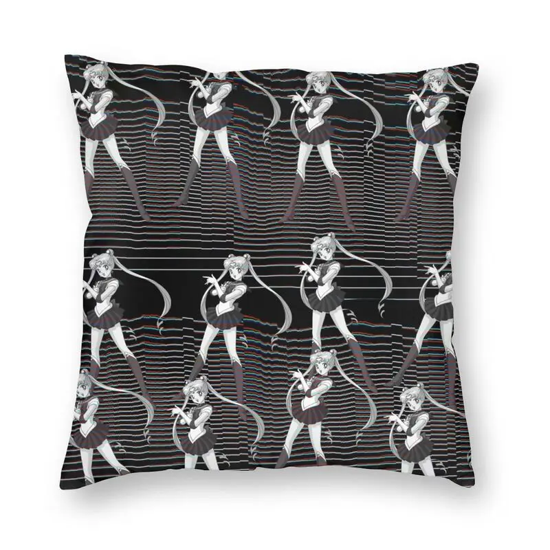 

Декоративная подушка в скандинавском стиле Usagi с рисунком Луны в старинном стиле, декоративный чехол для подушки Kawaii манга, наволочка для го...