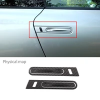 for nissan gtr r35 2008 2016 real carbon fiber car outer door handle cover protection sticker trim car exterior accessories