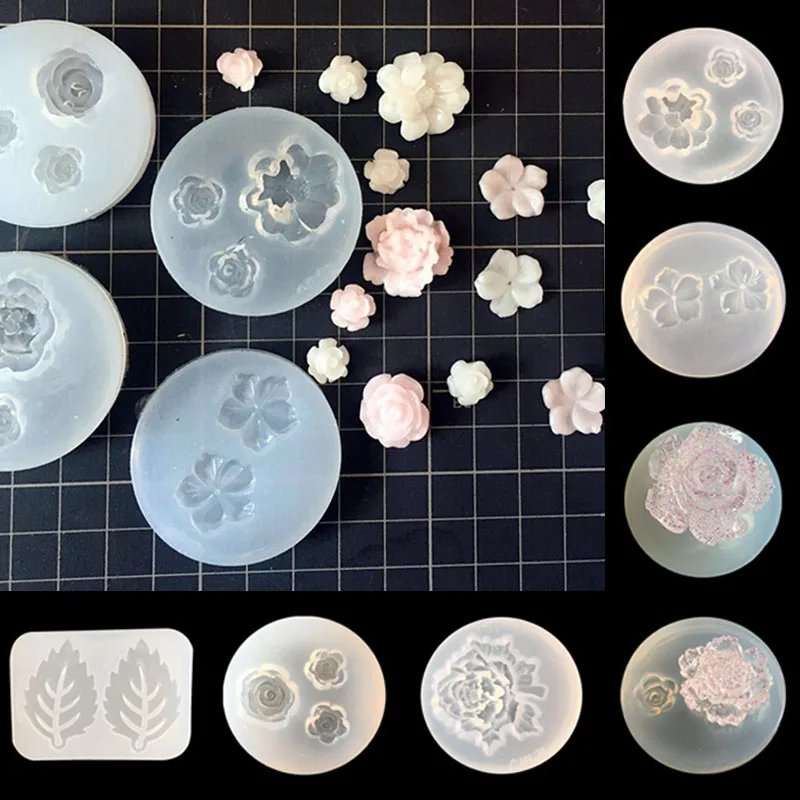 

Transparent Silicone Mould Dried Flower Resin Decorative Craft DIY Handmade Soap Mold Silica Gel Molds for Jewelry