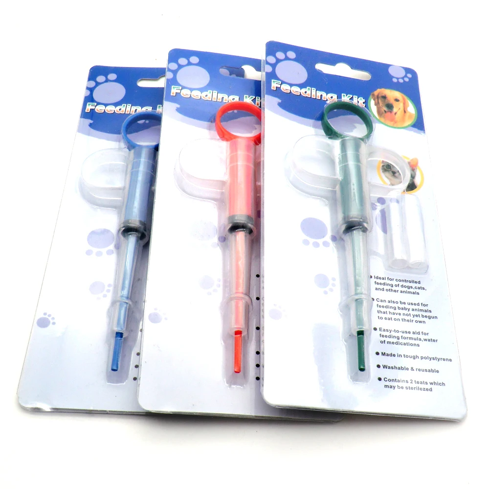 Оптовая продажа 20 шт. детский инструмент для кормления собак инжектор воды