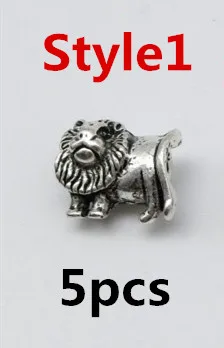 5pcs Style1 5 шт./упак. животных, подвязанные лентой, с объемной волной, дредлоки, для увеличения объема, шарики около 4,5-5,2 мм Внутреннее отверстие ювелирные изделия - Цвет: 5pcs Style1