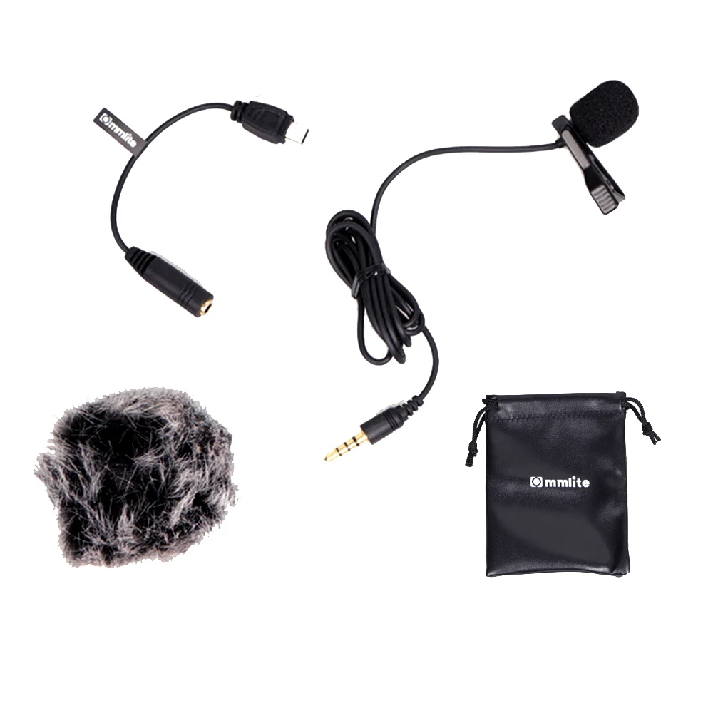 Причастие CVM-V01GP Lavalier микрофон клип на всенаправленный конденсаторный для GoPro Hero 3