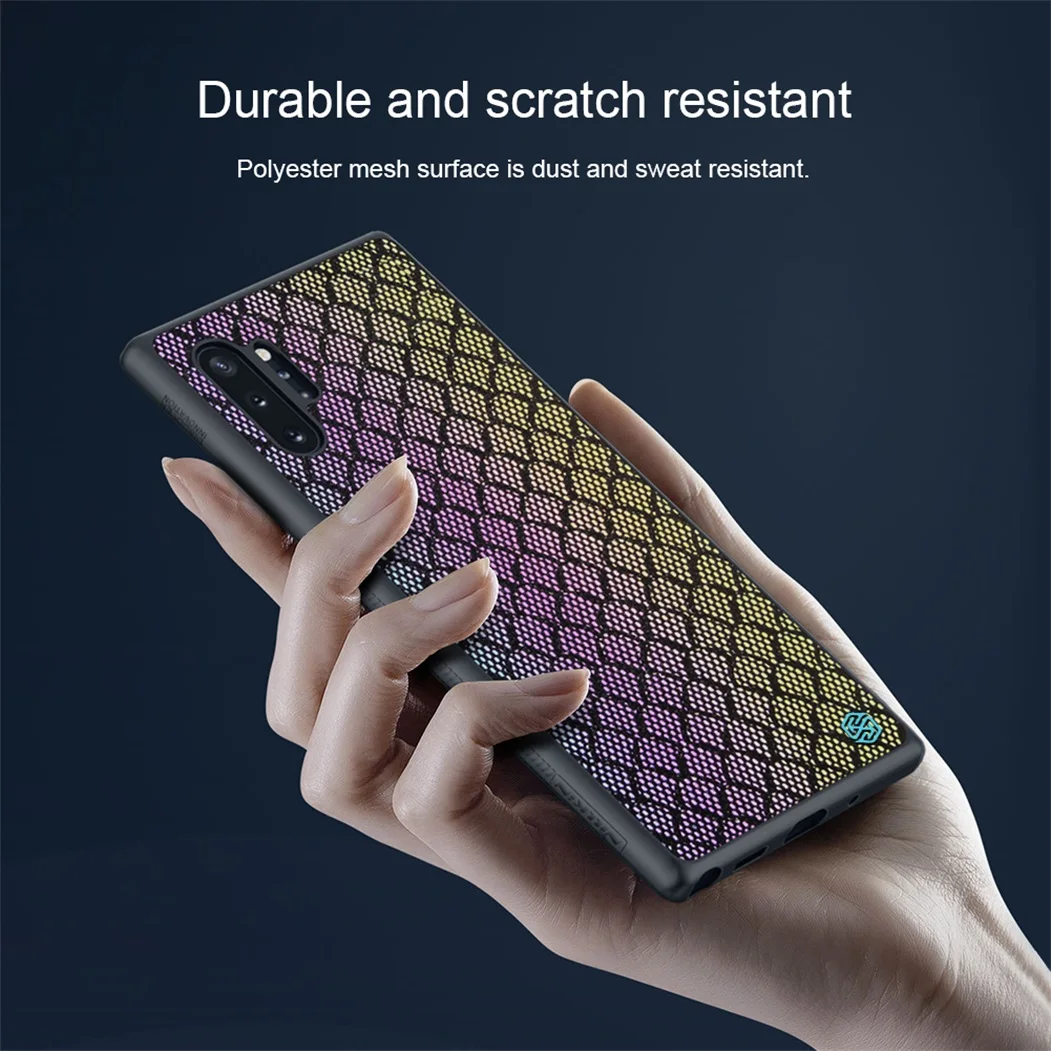 Чехол для samsung Galaxy Note 10 + Plus Pro 5G чехол NILLKIN Twinkle полиэфирные Светоотражающие Чехлы
