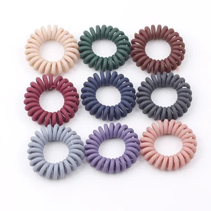 Матовый эффект, эластичная резина, телефонный провод волосы веревка, держатель для конского хвоста, ободок для вечеринки, аксессуары для волос