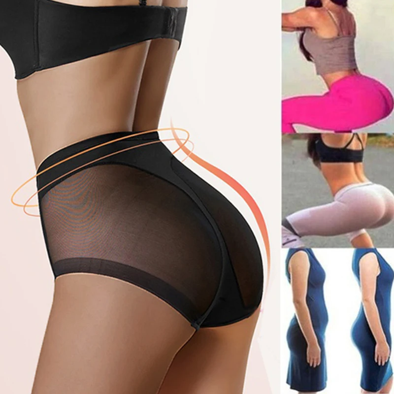 

Women MeshBoyshorts Body Shaping Panties Female Pants High Elastic Control Briefs Seamless Breathable Intimates