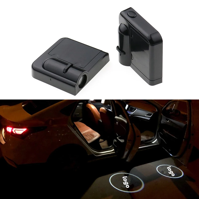 2 шт. светодиодный проектор с эмблемой двери автомобиля Добро пожаловать