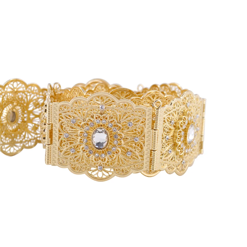 С перфорацией в виде цветов с круглым вырезом ремни свадебного платья Роскошные