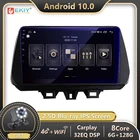 Автомагнитола EKIY 2DIN, 6 + 128G, Android 10, для Hyundai TUCSON 2019, 2020, 2021, мультимедиа, Blu-ray, IPS экран, навигация, GPS, BT