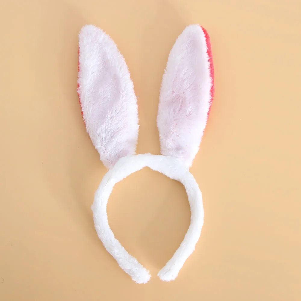 Симпатичные мягкие прикосновения и кроличьими ушками пальто повязка на голову