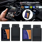 Автомобильный диагностический сканер OBD2 ELM327 V1.5 WIFI OBD 2, Bluetooth ELM 327 Wi-Fi 1,5 IOS Android, считыватель кодов