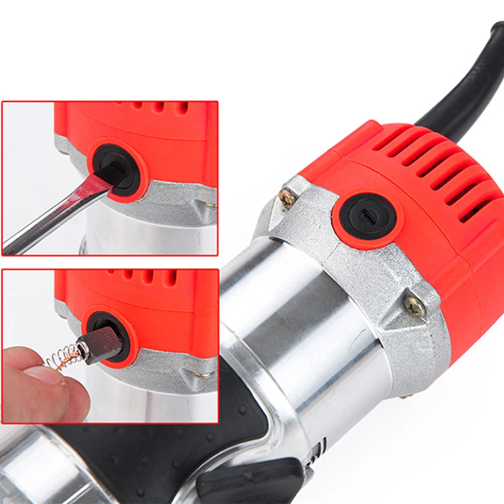

650W Woodworking Electric Trimmer 220V Wood Hand Router 30000RPM Milling Engraving Slotting Trimming Machine Hand Carving Tool