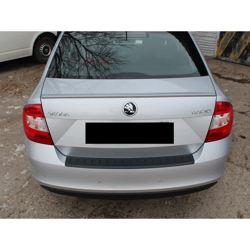 Лип Спойлер крышки багажника для Skoda Rapid 2012-2021 ABS пластик тюнинг обвес стайлинг