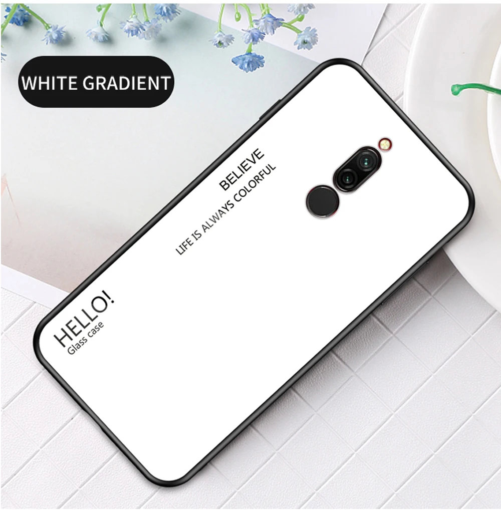 Для Xiao mi Red mi Note 5 6 Pro 6A 7 Чехол из закаленного стекла с градиентом для Xiaomi mi 8 A2 Lite A1 9 mi 8 mi 6 mi 9 Pocophone F1 чехол