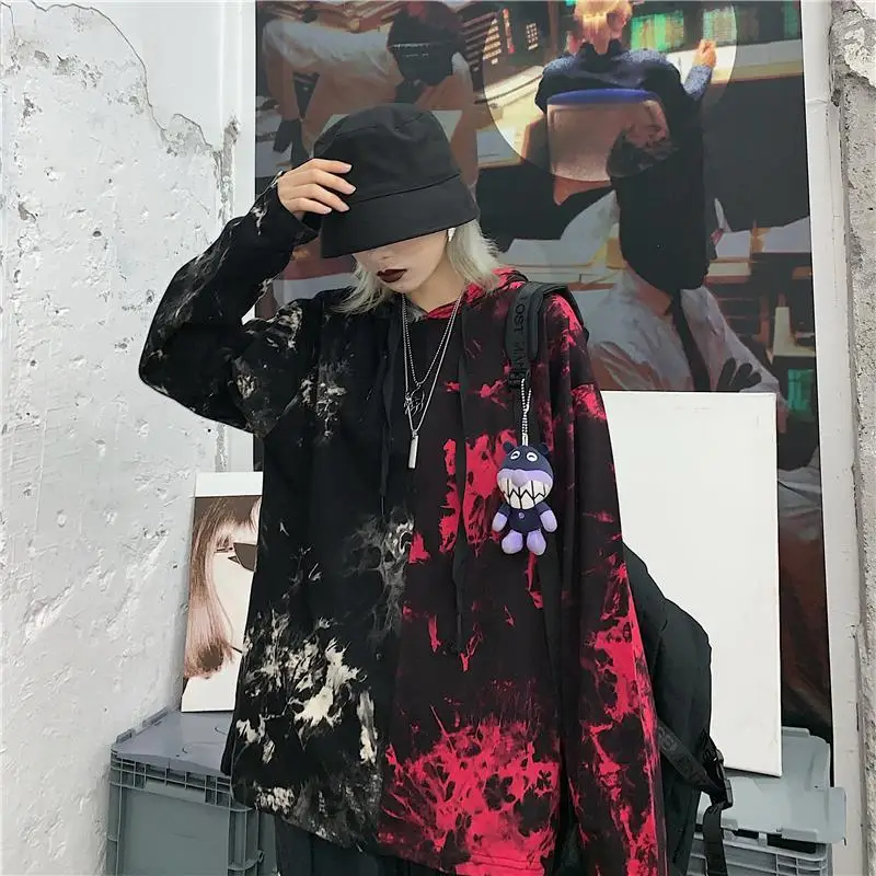 

Весенняя Толстовка в стиле Харадзюку для мужчин и женщин, свободная толстовка в Корейском стиле, уличная одежда в стиле хип-хоп, толстовка с ...