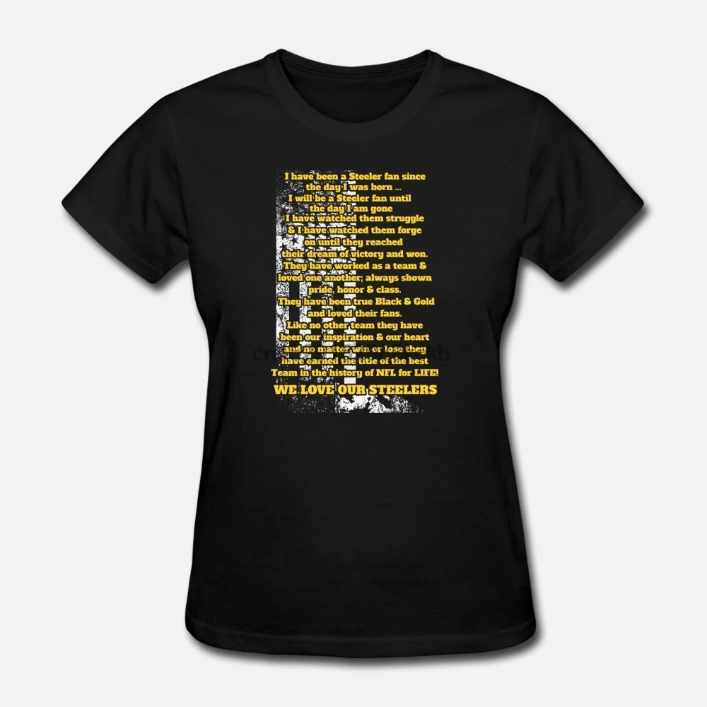 Мужская футболка I Was steeler fan since born футболки женские футболка|Мужские футболки| |