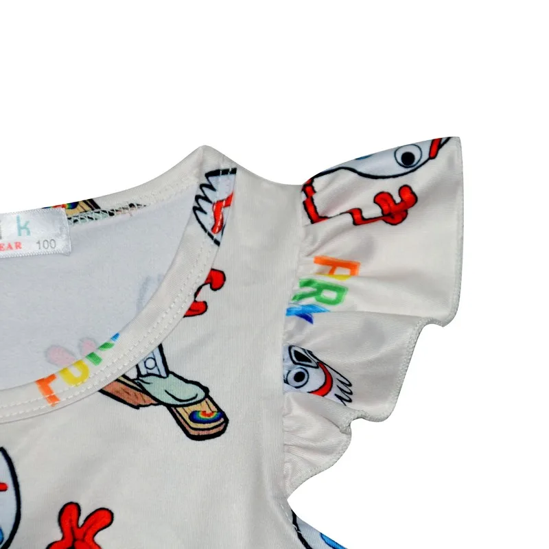 2020 Лидер продаж мультфильма История игрушек 4 вида рисунков платье для маленьких