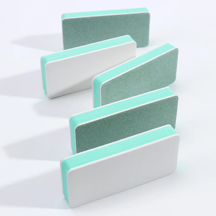 1 шт. двухсторонний полированный пилка для ногтей Зеленый Белый Wenwan блок Модный