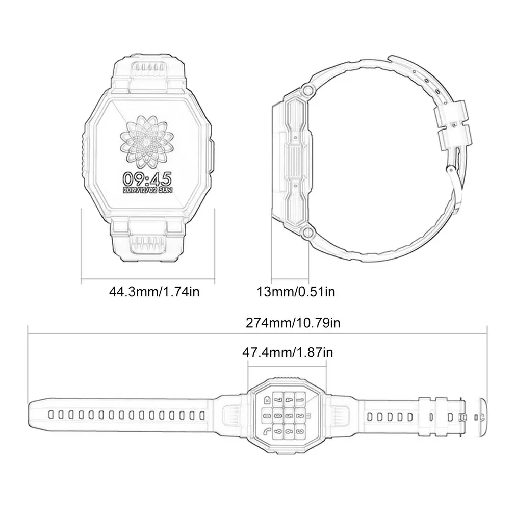 

S9 Smart Watch Wireless Call Mens Full Touch Sports Fitness Tracker Heart Rate Smartwatch Music Control