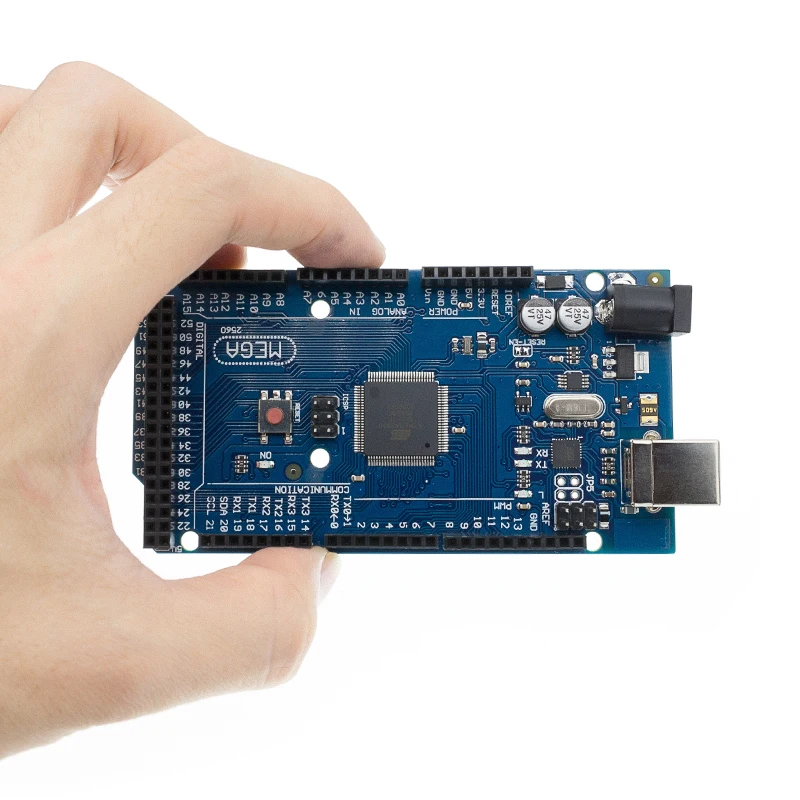 10 шт. Мега 2560 R3 Mega2560 REV3 ATmega2560 16AU ATMEGA16U2 MU доска + штук в наборе USB кабель совместим