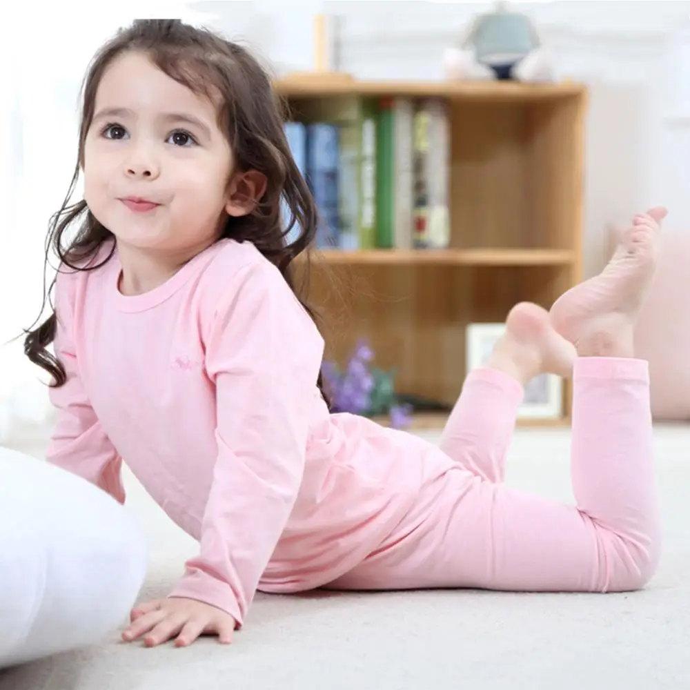 Осенне-зимний хлопковый комплект нижнего белья для мальчиков и девочек новые