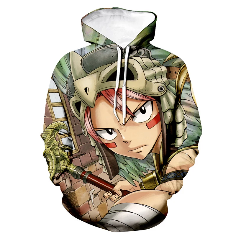 

Модные толстовки с 3D принтом Феи хвост для мужчин и женщин Повседневная Уличная одежда с аниме принтом толстовка с капюшоном Модный пуловер...