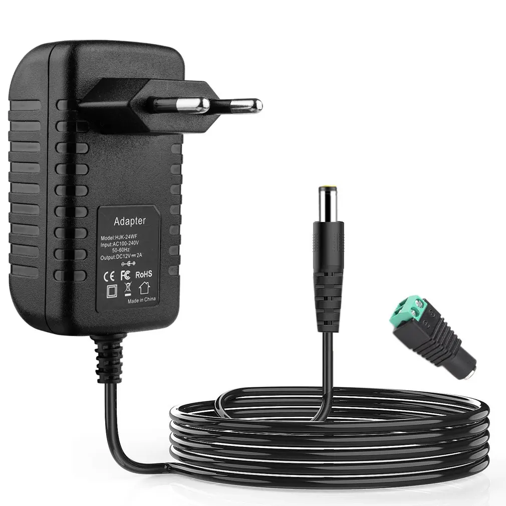 

Dc 12V 2A Power Supply Adapter 12V Volt lighting transformer Converter For For Mosquito Lamp IR Illuminator Scanner Webcam