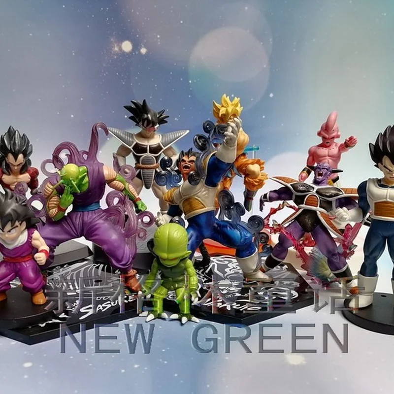 

Genuine Bulk Goods Animation Peripherals Dragon Ball Z Goku Gohan Piccolo Vegeta Special Effects Scene Box Eggs Hand-made Gifts