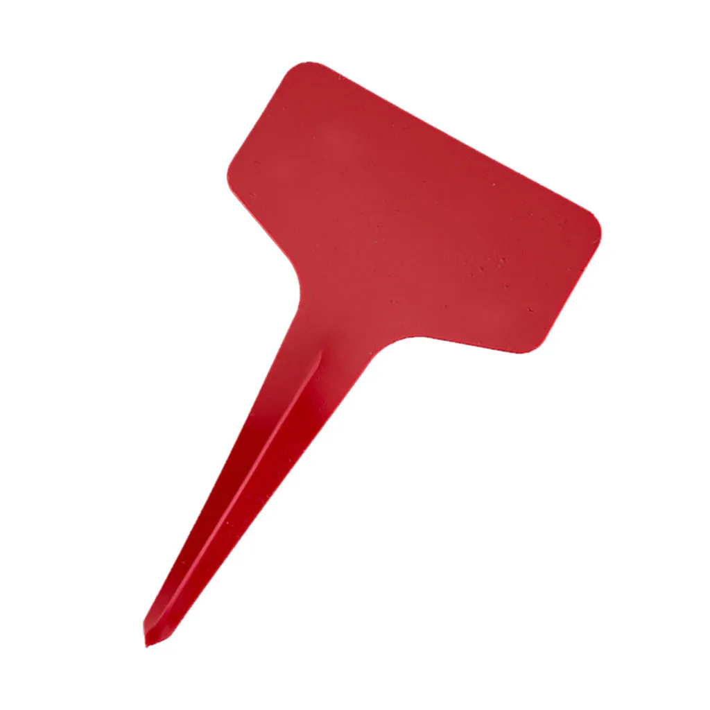 

100Pcs gardening label Waterproof Plastic Insert Ground Card T-shaped Lable Garden pots Marker Card