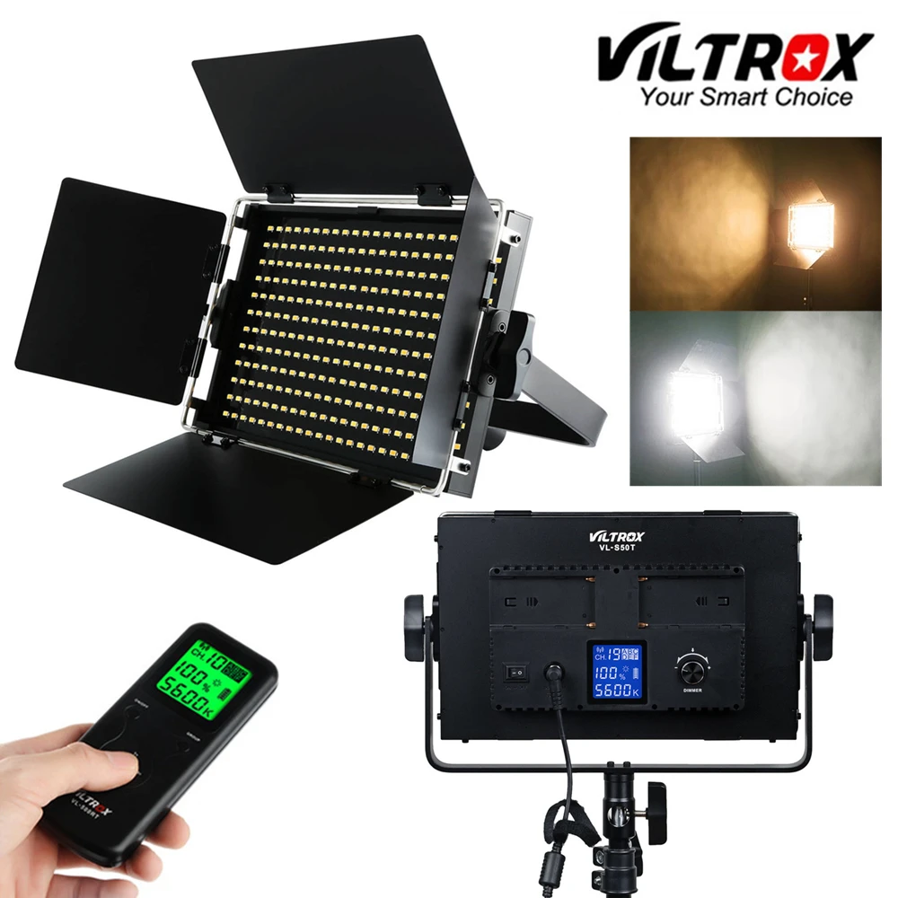 

Viltrox VL-S50T 50W Светодиодный студийный свет для видео Лампа двухцветная с регулируемой яркостью и беспроводным дистанционным управлением + Отр...