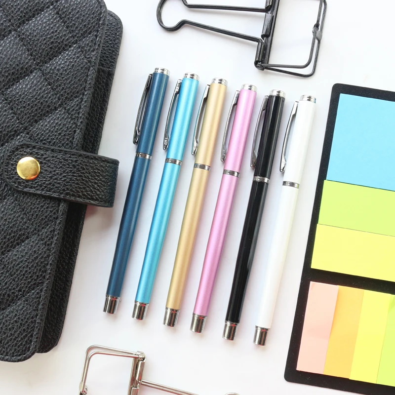 Классические офисные и школьные металлические шариковые ручки Domikee изящные