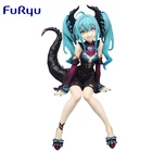Фигурка пробки FuRyu VOCALOID для лапши-Hatsune Miku Villain Ver. Аниме Фигурка маленького дьявола 13 см, Коллекционная модель, детские игрушки, подарки
