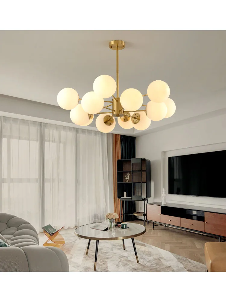 Золотой магический Bean светодиодный подвесной светильник s для столовой