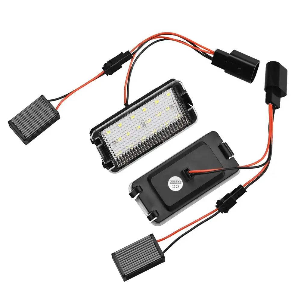 2 шт. безошибочный Автомобильный светодиодный номерной знак для Seat Ibiza 6L ab Altea Arosa