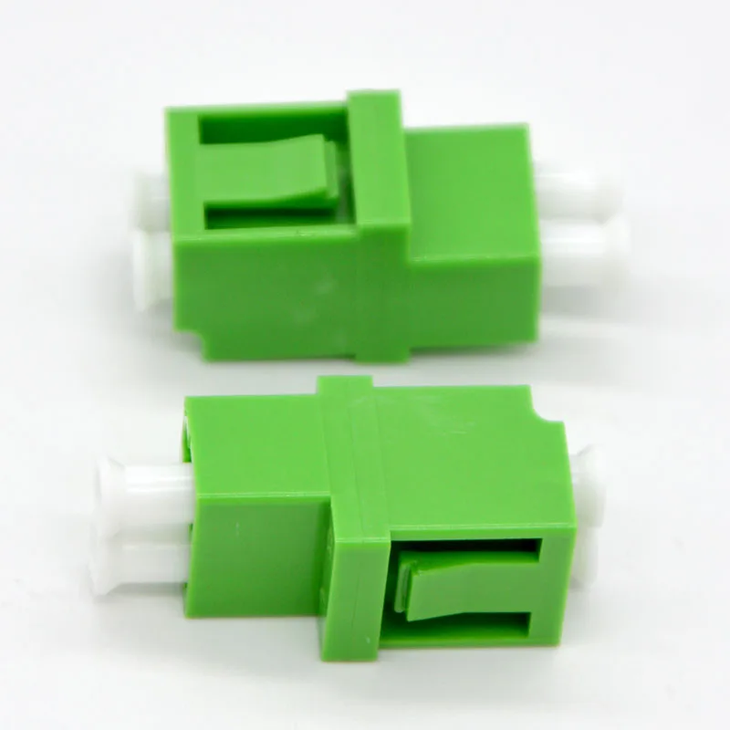 50pcs New LC/APC Optical Fiber Connector Adapter High-Low Flange Coupler Single Multi-Mode Adapter Free Shipping TO Brazil