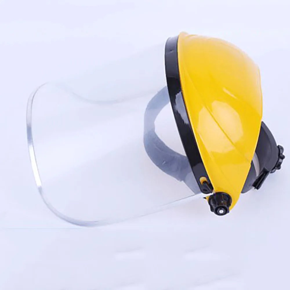

Transparen Head-mounted High-temperature Resistant Edging Protective Face Shield Anti-impact Anti-splash Protective Mask