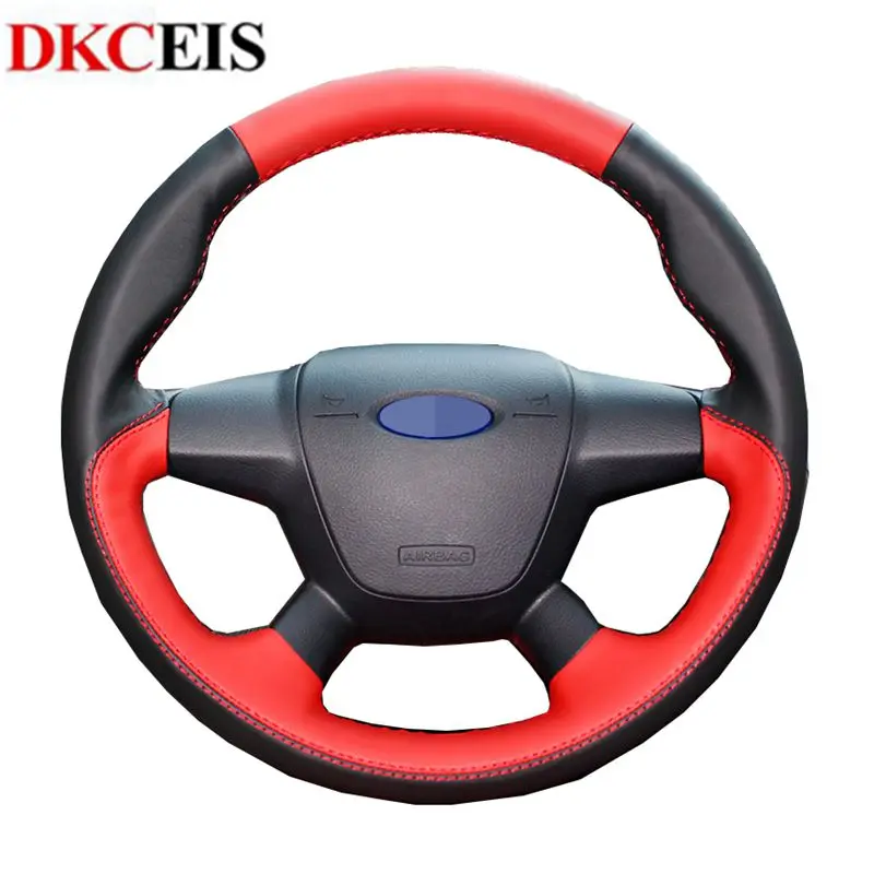 

Аксессуары для Ford KUGA Escape 2013-2016 Focus 3 2012-2014, черная натуральная кожа ручной работы «сделай сам»