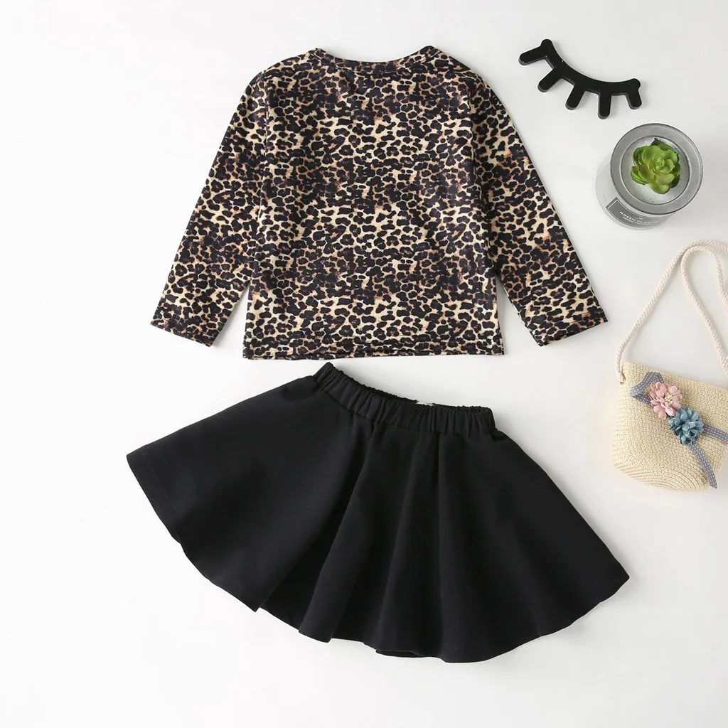 Одежда для новорожденных девочек леопардовые топы с длинными рукавами и круглым