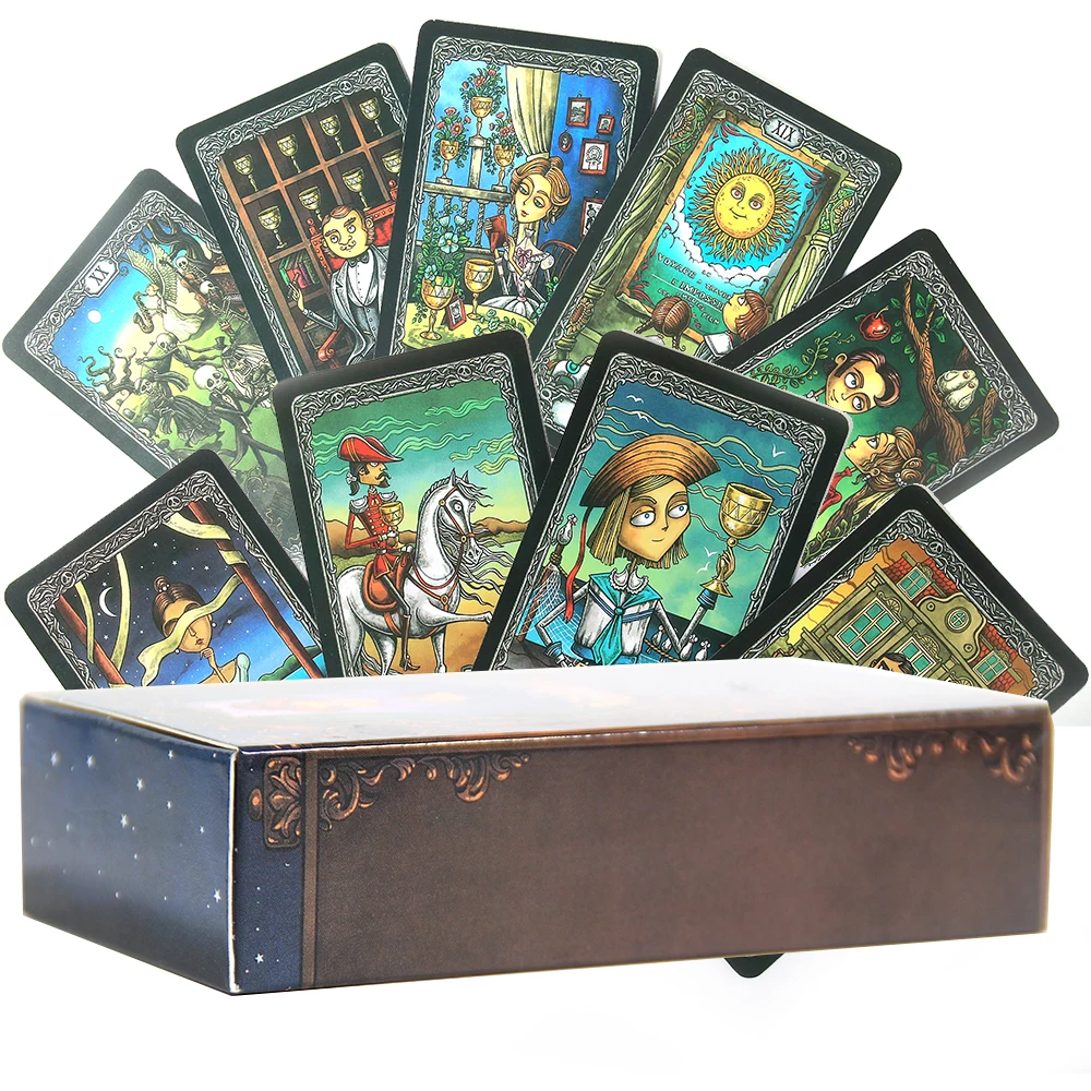 Колода покера Темный уход размер версия 4 коричневый Реверс карт 78 | Игрушки и